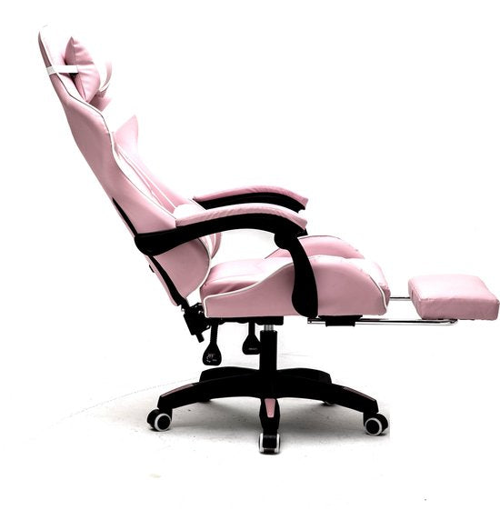 VDD Gaming Gamestoel met voetsteun - Roze