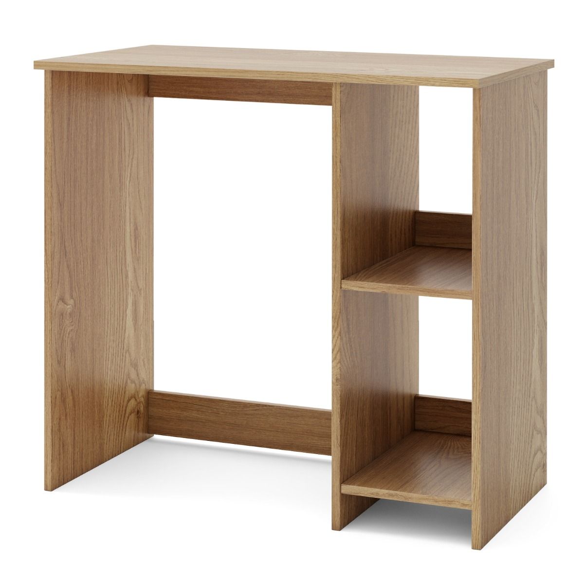 Coast Bureau met 2 opbergvakken - compact - stabiel - naturel - 80 x 40 x 74 cm