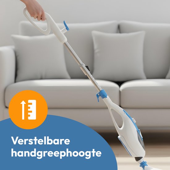 BOLLIT Hoge Druk 2 in 1 Stoomreiniger - Handstomer - 1500W 16 in 1 - Vlekkenreiniger - Voor Alle Vloeren, Bank, Badkamer En Tapijt Reinigen