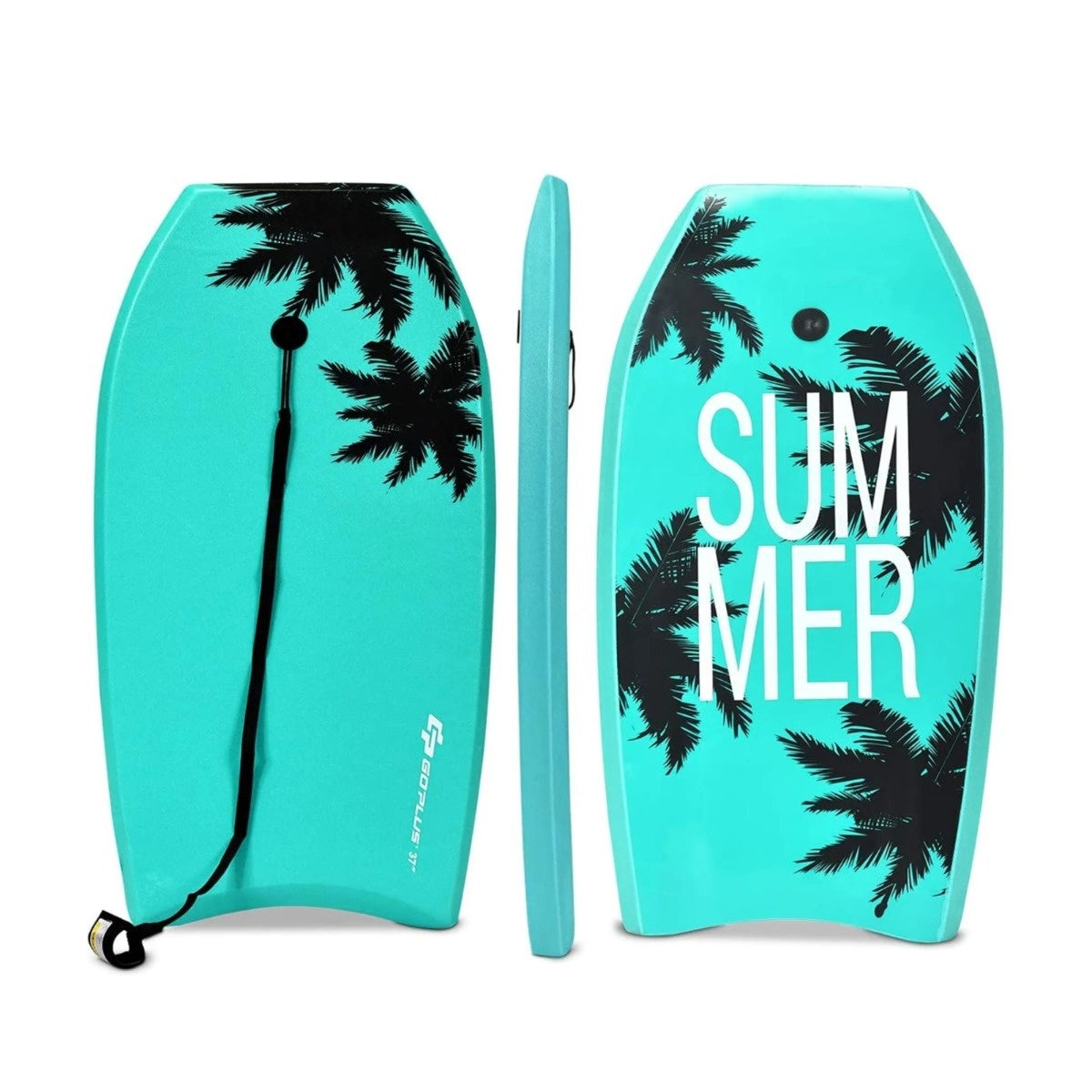 Coast bodyboard zwemboard zwemplank surfplank kinderen 83 x 47 x 5,5 cm groen