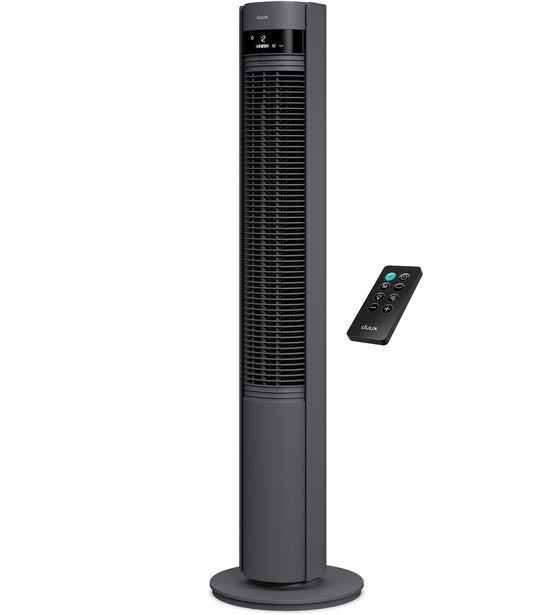 Duux Elevate – Stille Torenventilator met Ionisator – 26 Snelheden & Slaapmodus - Grijs