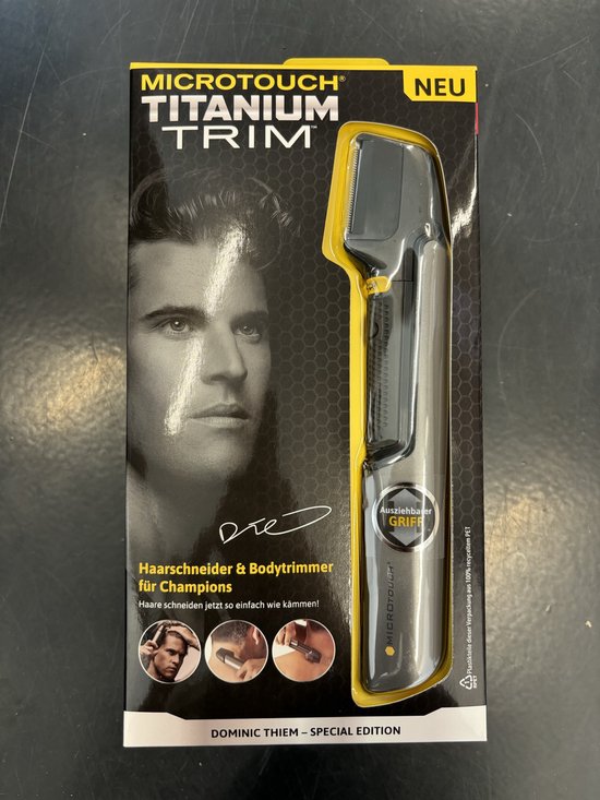 MicroTouch Titanium Trim Haar- en Bodytrimmer - 5 Opzetstukken - LED - Uitschuifbaar