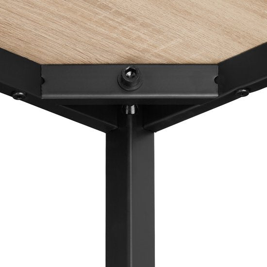 tectake – bureau tafel Flint 120 cm – indutrieel – lichtbruin - 404466