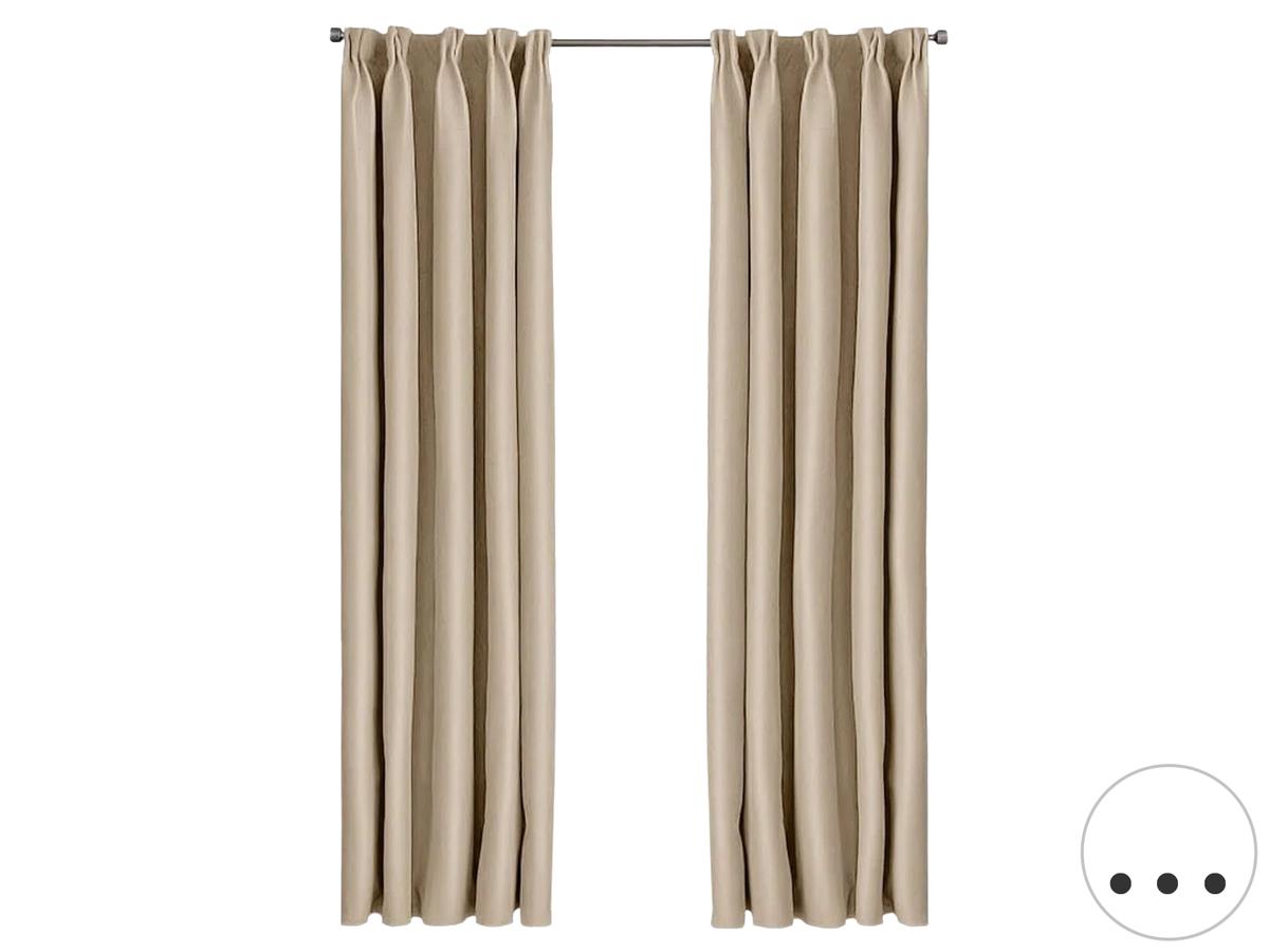 Larson Blackout Gordijn - Lichtwerend en Isolerend - maat 150 x 250 cm - Zwart