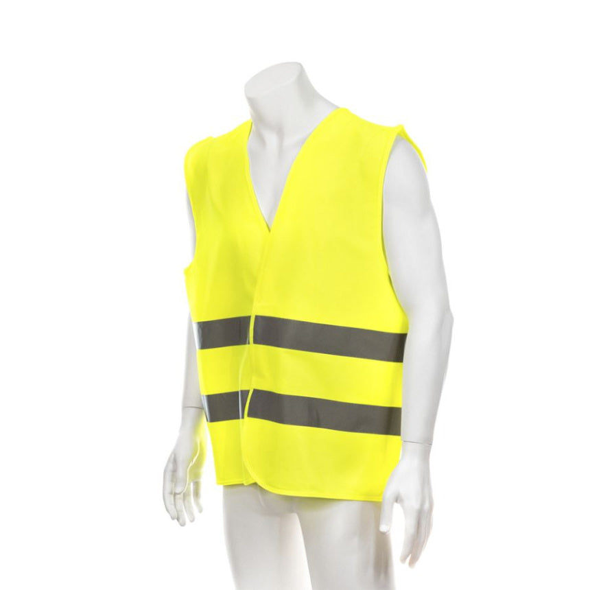 Reflecterend Veiligheidsvest – Geel – Hoge Zichtbaarheid – Voor Auto & Fiets