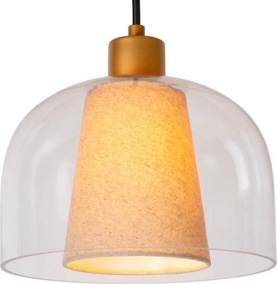 Lucide GUNHILD - Hanglamp - 3xE27 - Transparant