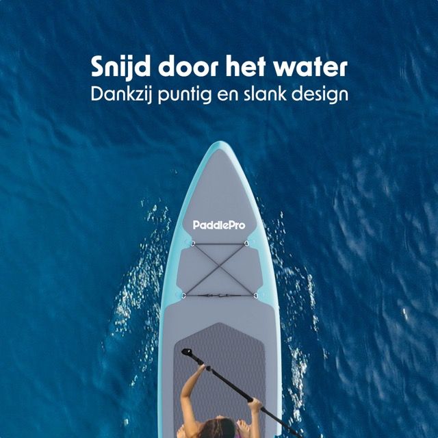 LifeGoods SUP Board Touring - 165 KG Draagkracht - Opblaasbaar - Compleet Sup pakket - Blauw