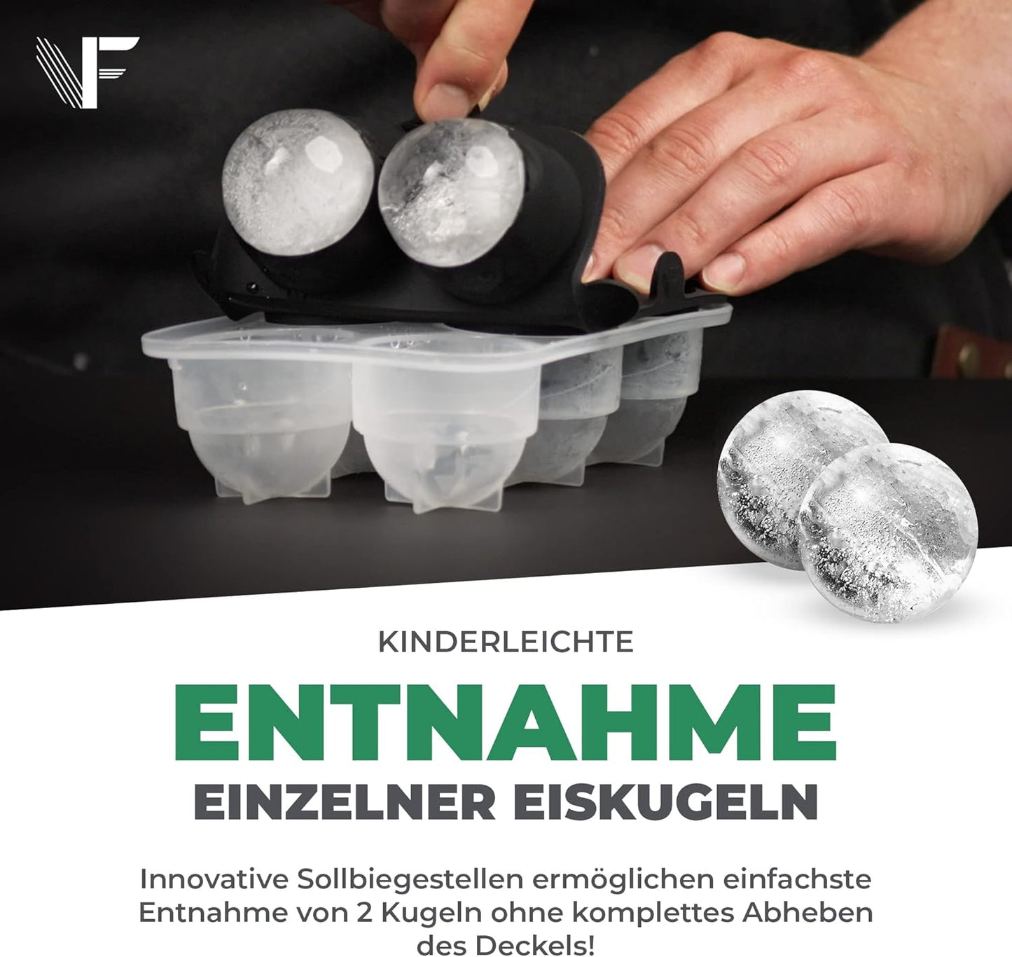 Neighbour's Friend IJsblokjesvorm - XXL - Silicone - Vaatwasmachinebestendig