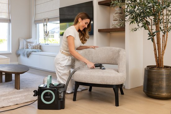 LUMAN 10 in 1 Tapijtreiniger PRO 1800W - 100°C Stoomfunctie en Zelfreinigend - Vlekkenreiniger - Stoomreiniger - Zetelreiniger - Reiniger voor bank, vloer, auto en tapijt - 7 Meter Snoer