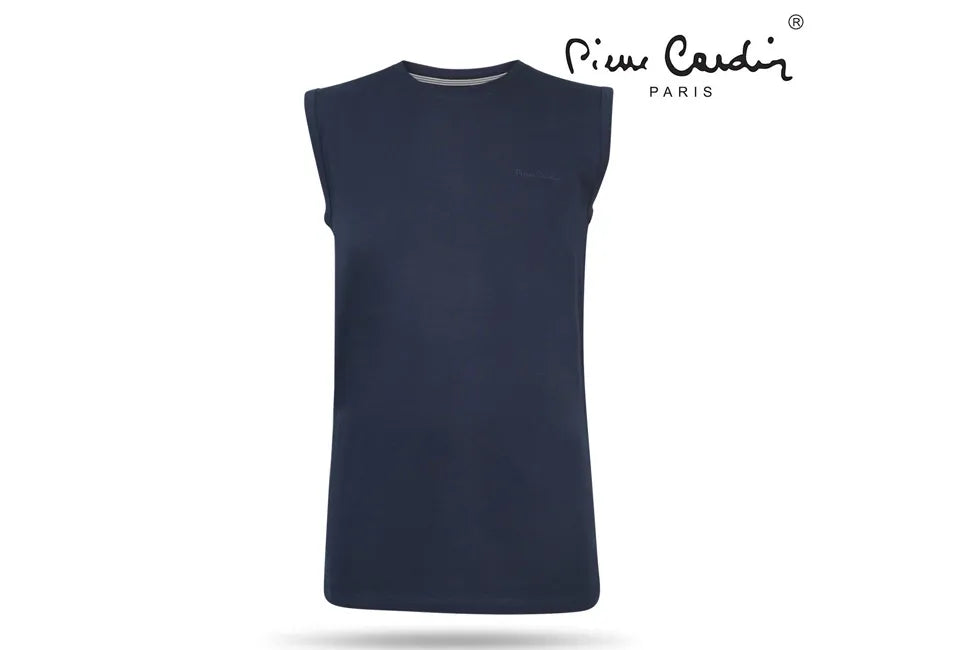 Pierre Cardin - Mouwloos T-Shirt - Navy - Maat XXL Large