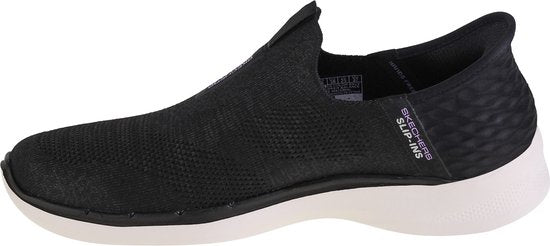 Skechers Go Walk 6 - Fabulous View Slip-ins 124569-BKLV, Vrouwen, Zwart, Sneakers,Sportschoenen, maat: 39