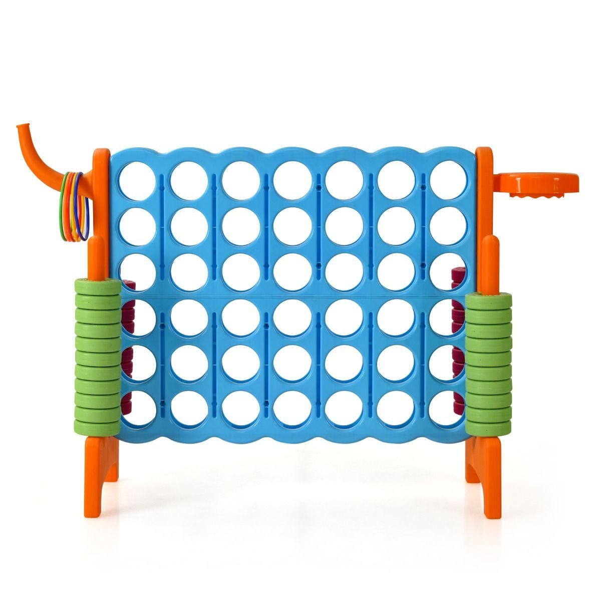 Coast Vier Op Een Rij Speelset - Extra Groot - 74 cm Hoog - Blauw/Oranje