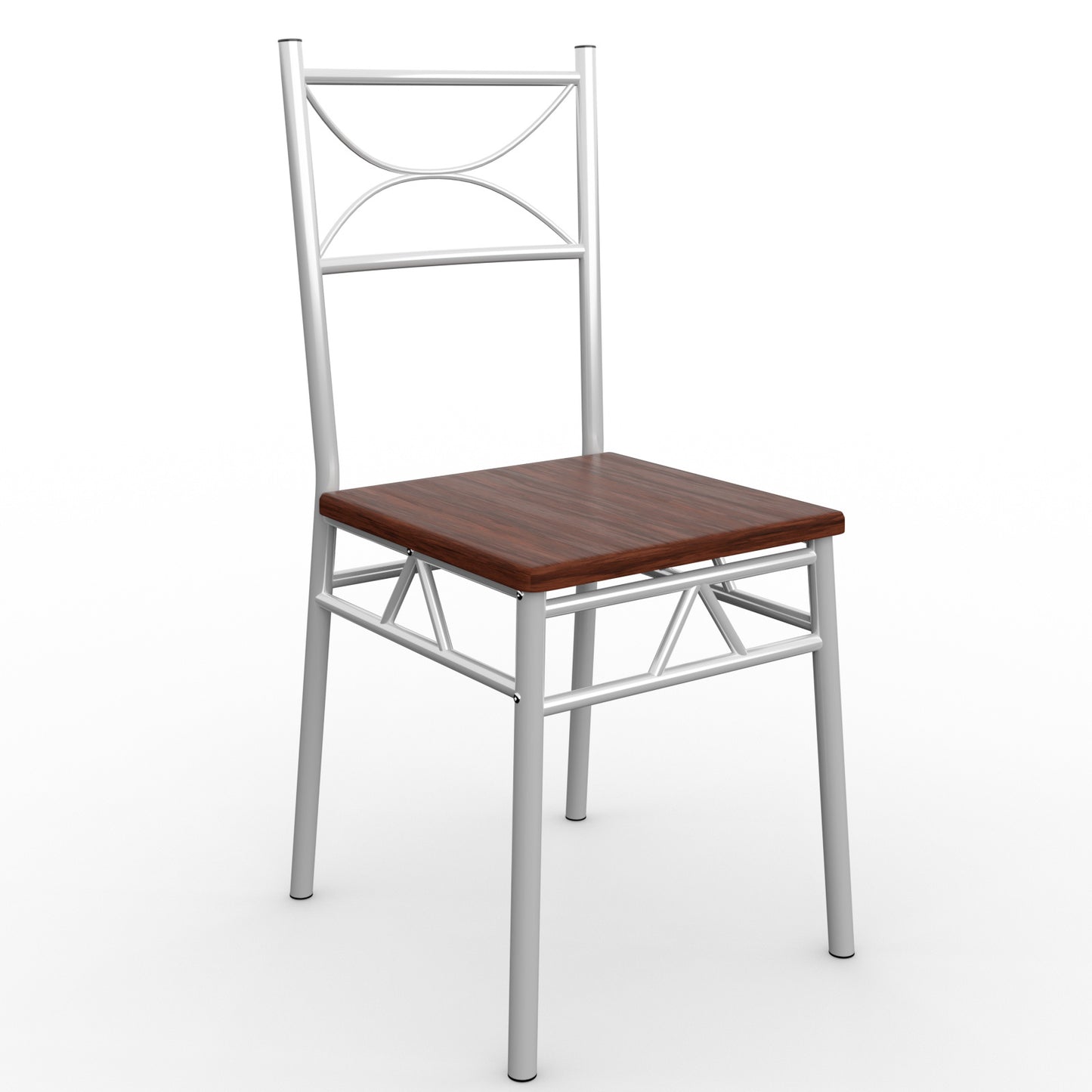 Casaria Eettafel Set 5 delige -Eettafel + 4 stoelen - Donker Eiken