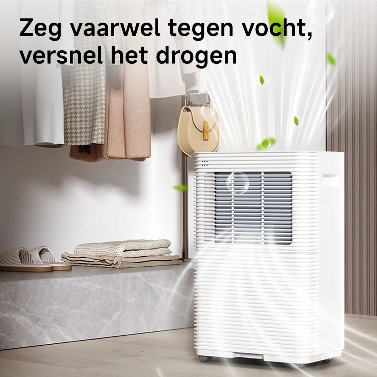 VINO slimme luchtontvochtiger - 12 L/dag - wifi - 1,8 L tank - wit