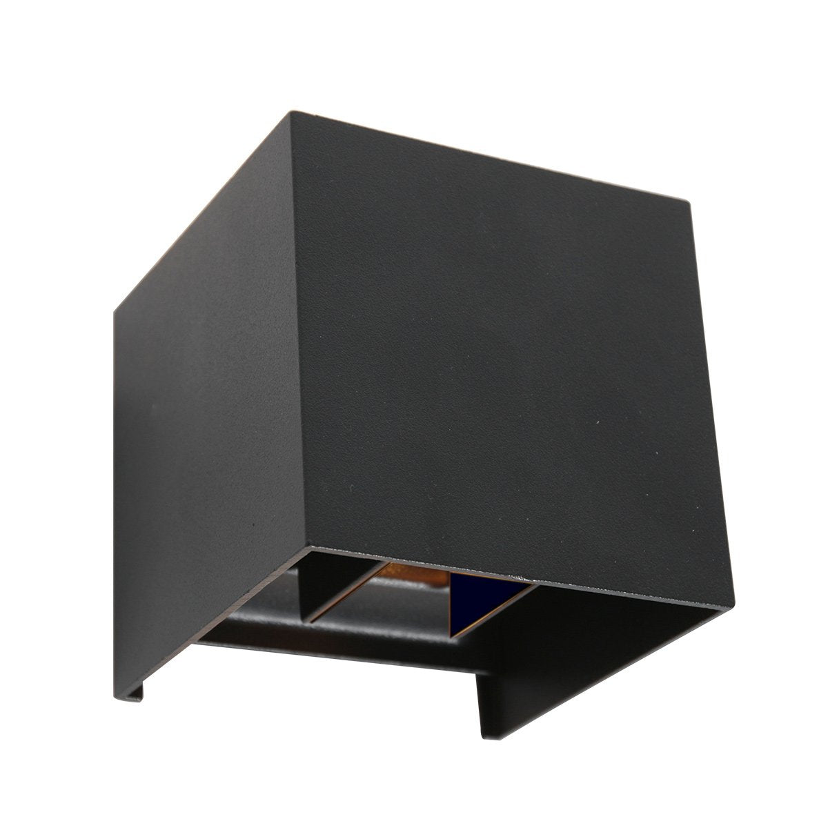 Wandlamp Muro 3098ZW Zwart - Modern - Kunststof, Metaal - Compacte afmetingen 11x11x11 cm - Steinhauer