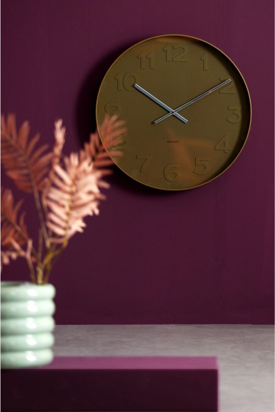 Karlsson Wandklok Mr. Green - Groen - Ø51cm - Wandklok