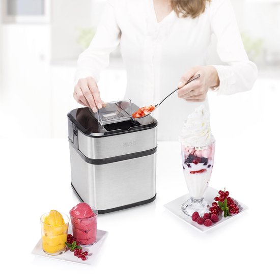 Princess 282605 - IJsmachine - 1.5 liter - Roomijs - Yoghurtijs - Frozen Yoghurt - Sorbetijs - IJsmaker - Compact