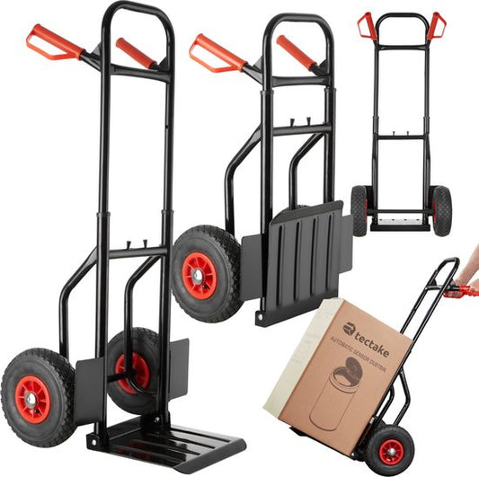 tectake® - Steekwagen tot 100kg - transportwagen - robuust met uittrekbaar frame.