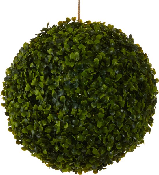 Mica Decorations Buxus Bol Kunstplant voor Buiten Hangend - Ø28 cm - Groen