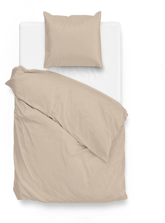 ZoHome Satinado Dekbedovertrek - Litsjumeaux - 240x200/220 cm - Forest Sand