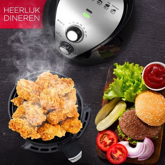 Alpina Airfryer XL - 3.2L - 80 tot 200°C - 1500W - Zwart