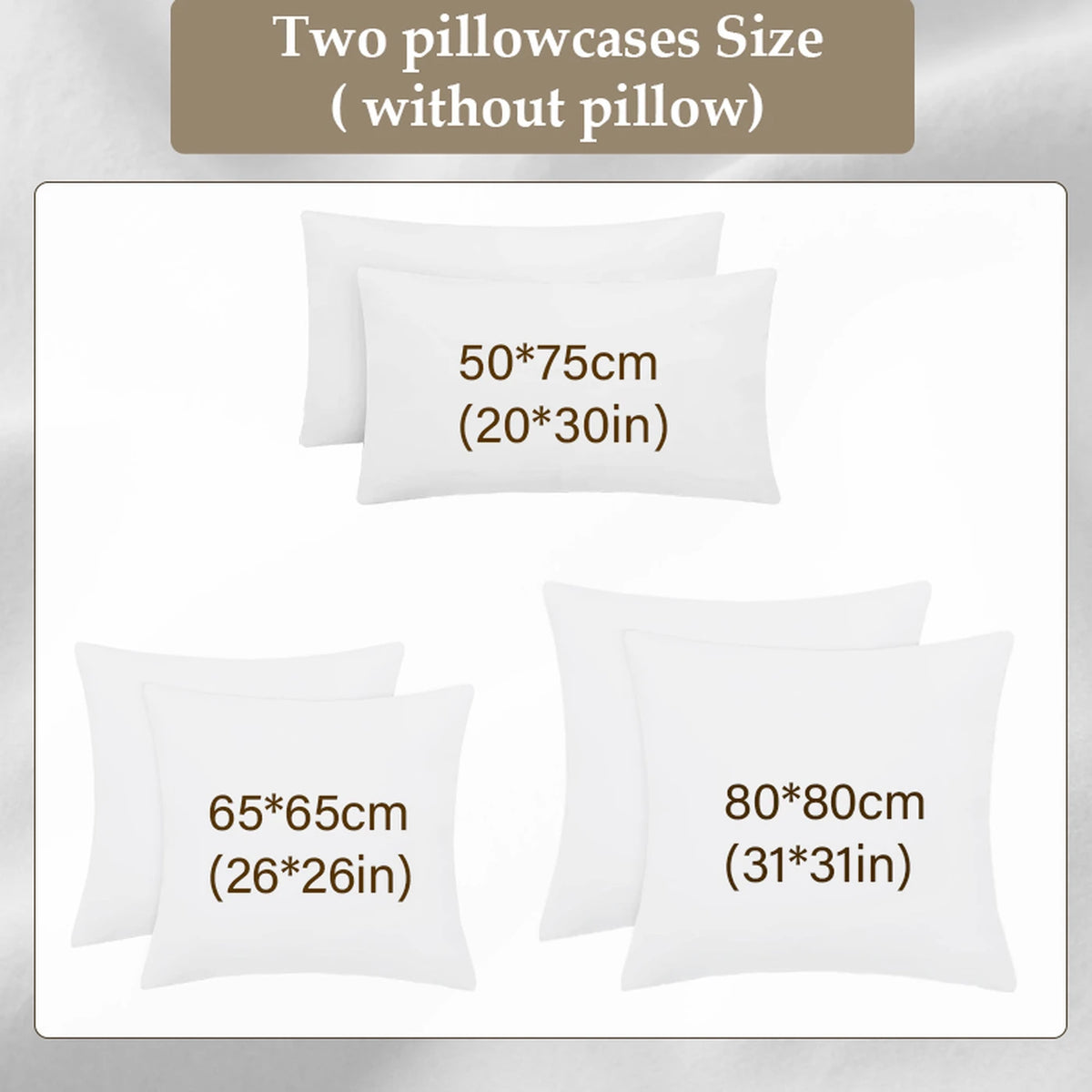 XLLX Basics Kussenslopen 65 x 65 cm - Set van 2 - 100% Katoen - Wit