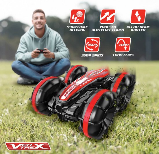 VERTREX RC Bestuurbare Auto - Afstandsbestuurbare Auto - Race Auto Radiografisch - Offroad Afstandbestuurbaar - Waterdicht - Extra Accu