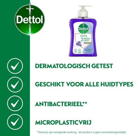 Dettol Wasgel - Verzachtend met lavendel en druifextracten - Handzeep - 250 ml