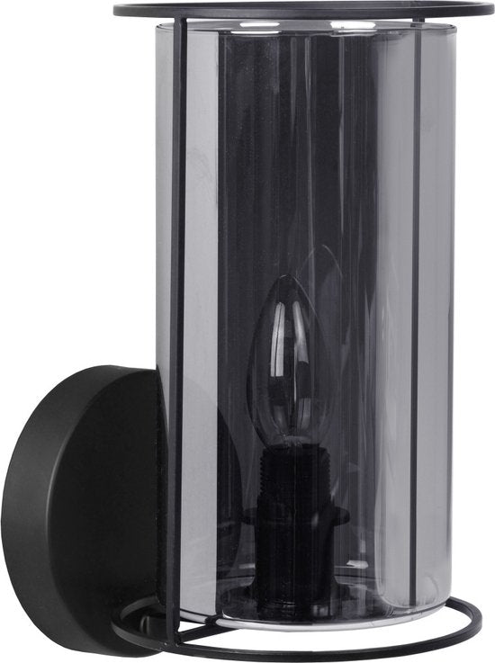 Lucide DOUNIA Wandlamp - Ø 15 cm - E27 - Zwart