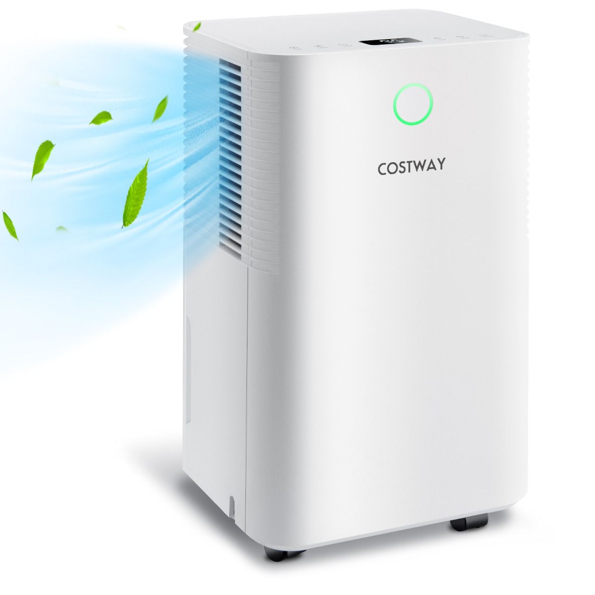 15L Mobiele Ontvochtiger voor 15㎡ – Stil & Efficiënt – 25,5 x 22 x 45 cm – Wit