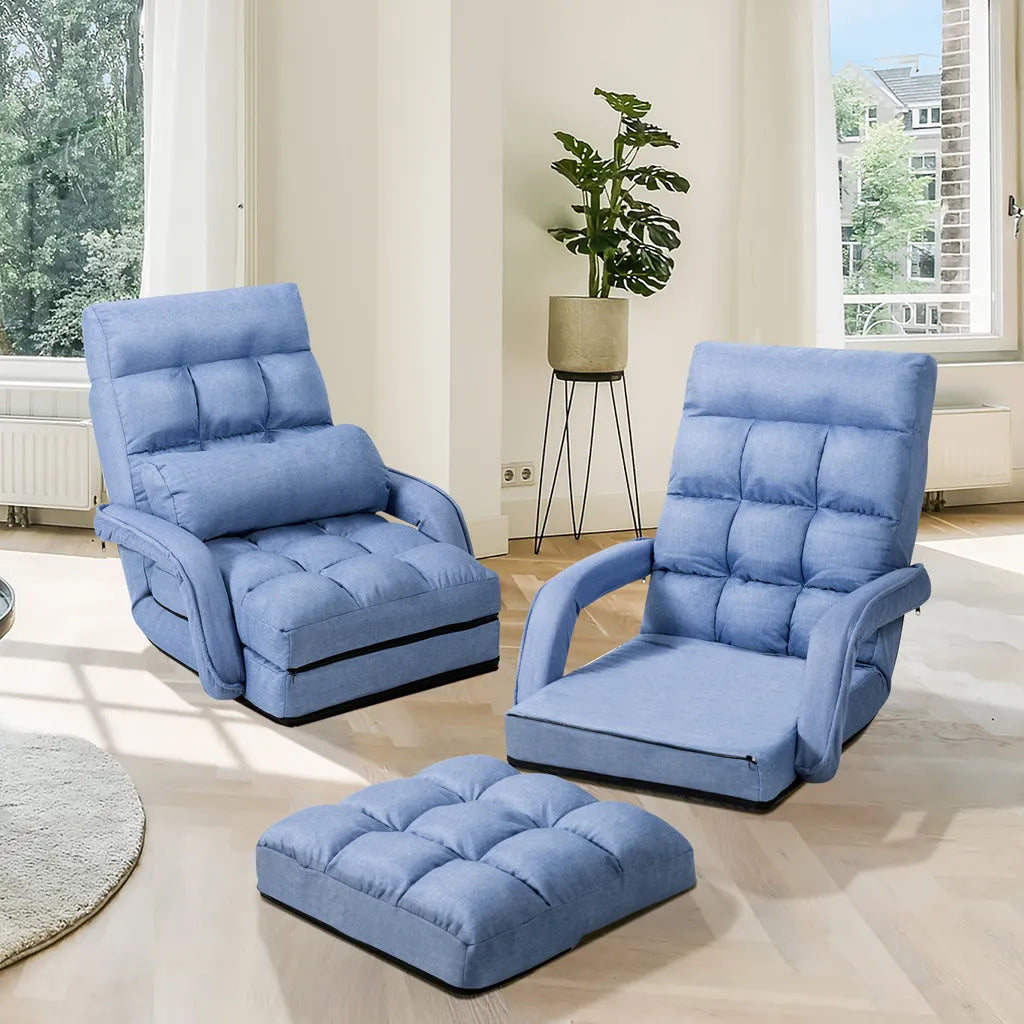 Coast Sofa Bed Lazy Folding Sofa Sleeping fauteuil voor thuis en kantoorblauw