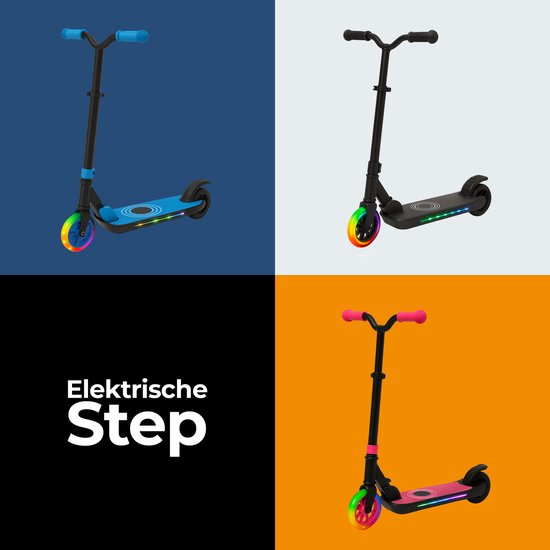 Denver elektrische step voor kinderen - 10km/u - Kinderstep - LED Verlichting - 6km Bereik - SCK5500RO