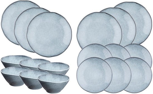 Service Les Essentiels CLOUD - 18 stuks - Stormgrijs
