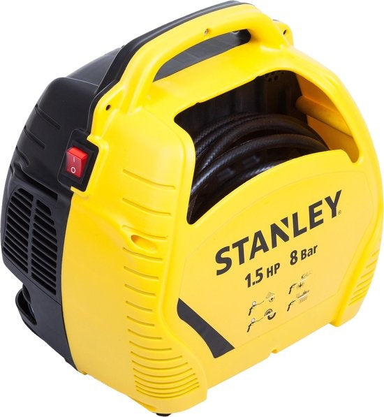 Stanley Luchtcompressor – 8 bar – 1100 W – 33,4 x 33 x 25,2 cm – Geel/Zwart