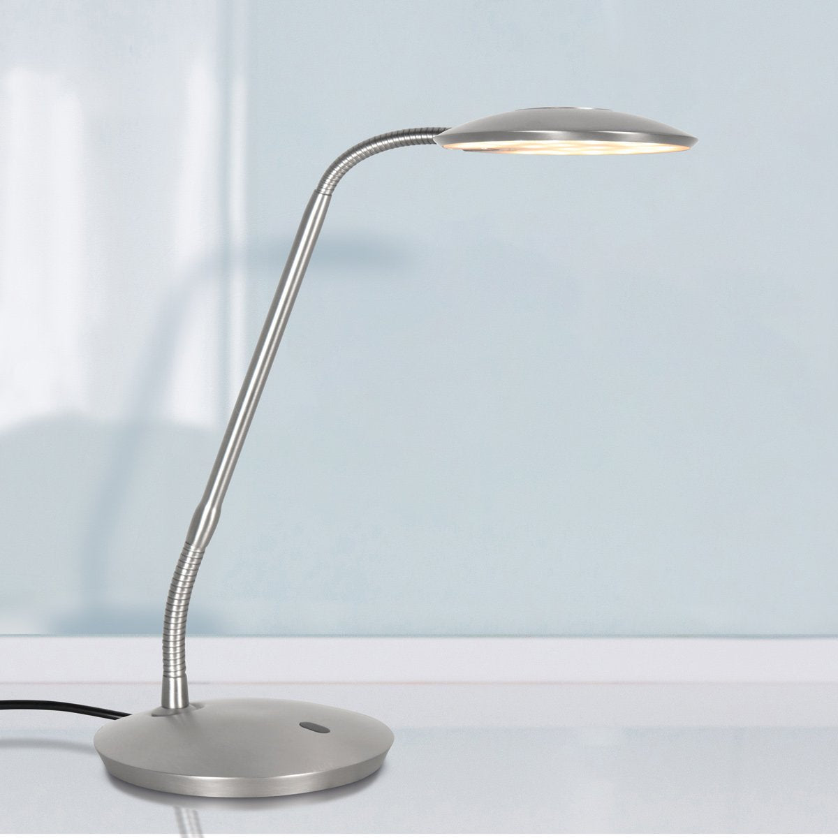 Steinhauer Exclusive - tafellamp - Zenith2 - staal - kunststof metaal - bureaulamp - LED - 4397ST