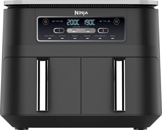 Ninja Dubbele Airfryer XXL - 7.6 Liter - 2020 Model - Dual Zone Technologie - AF300EU