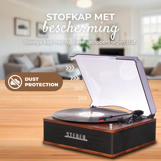 Denver Platenspeler - Ingebouwde speakers - Retro - Auto stop - Bluetooth - VPB262