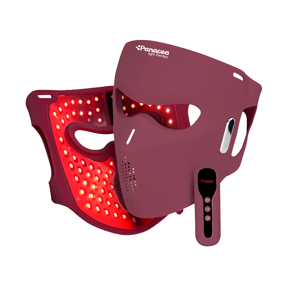 Panacea Aurora LED Gezichtsmasker - Bordeaux