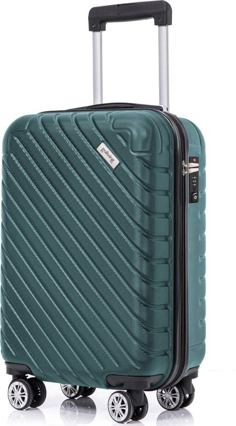 Goliving Handbagage Koffer met Wielen – 53 x 35 x 23 cm – Trolley – Lichtgewicht – TSA Slot – Gevoerde Binnenkant – 38 Liter – Groen