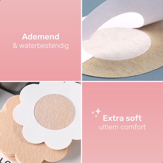 Soft & Silky Nipple covers - 8 stuks - Tepel - Plakkers - Stickers - Beschermer - Cover - Plak bh - Boob Tape