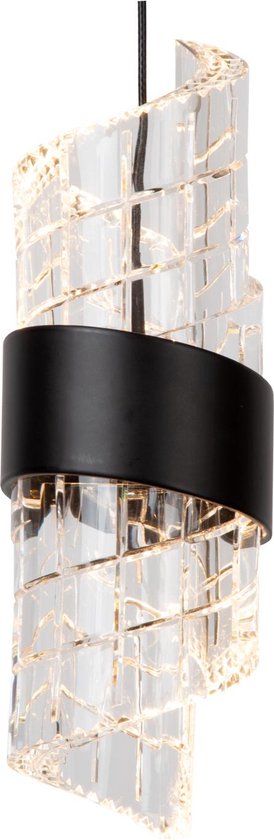 Lucide KLIGANDE - Hanglamp - Ø 30 cm - LED Dimbaar - 5x8W 2700K - Zwart