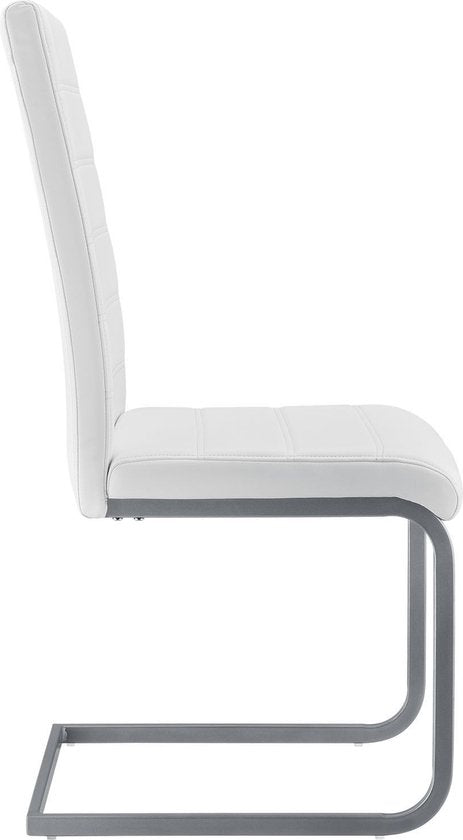 2 Eetkamerstoelen / stoel - Vegas - Kunstleer - Wit
