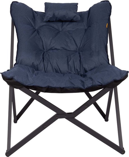 Bo-Camp - Industrial - Relaxstoel - Brandon - Cationic - Blauw