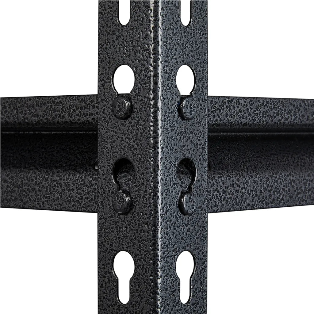 Yaheetech Schwerlastregal Metalen Legrek 153x75x30 cm, Zwart