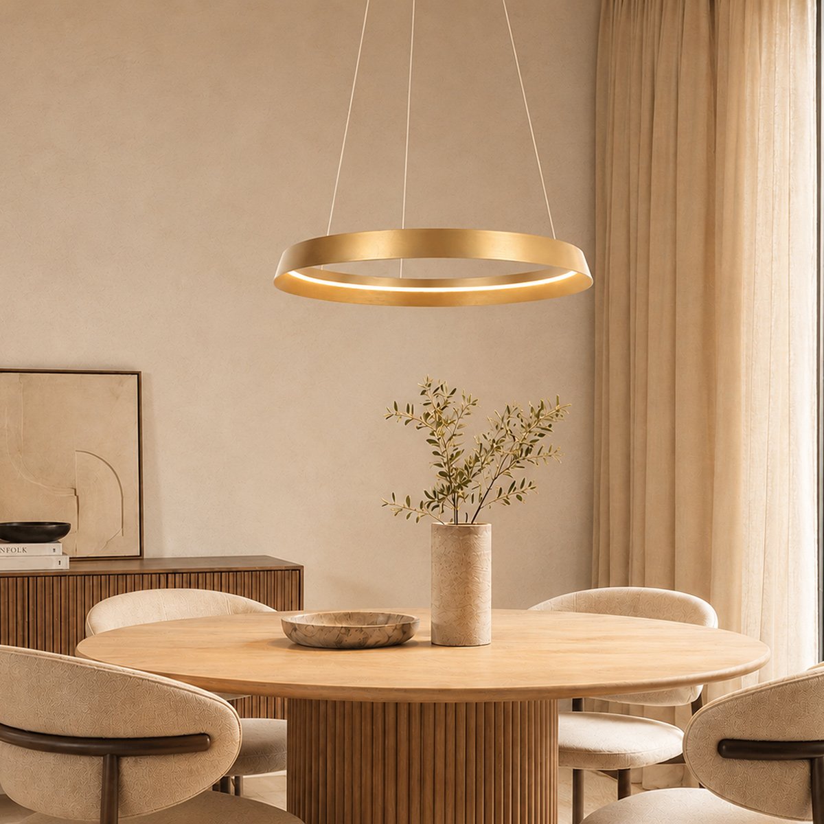 Steinhauer - hanglamp - Ringlux - goud - metaal - Ø 60cm - LED - 3692GO