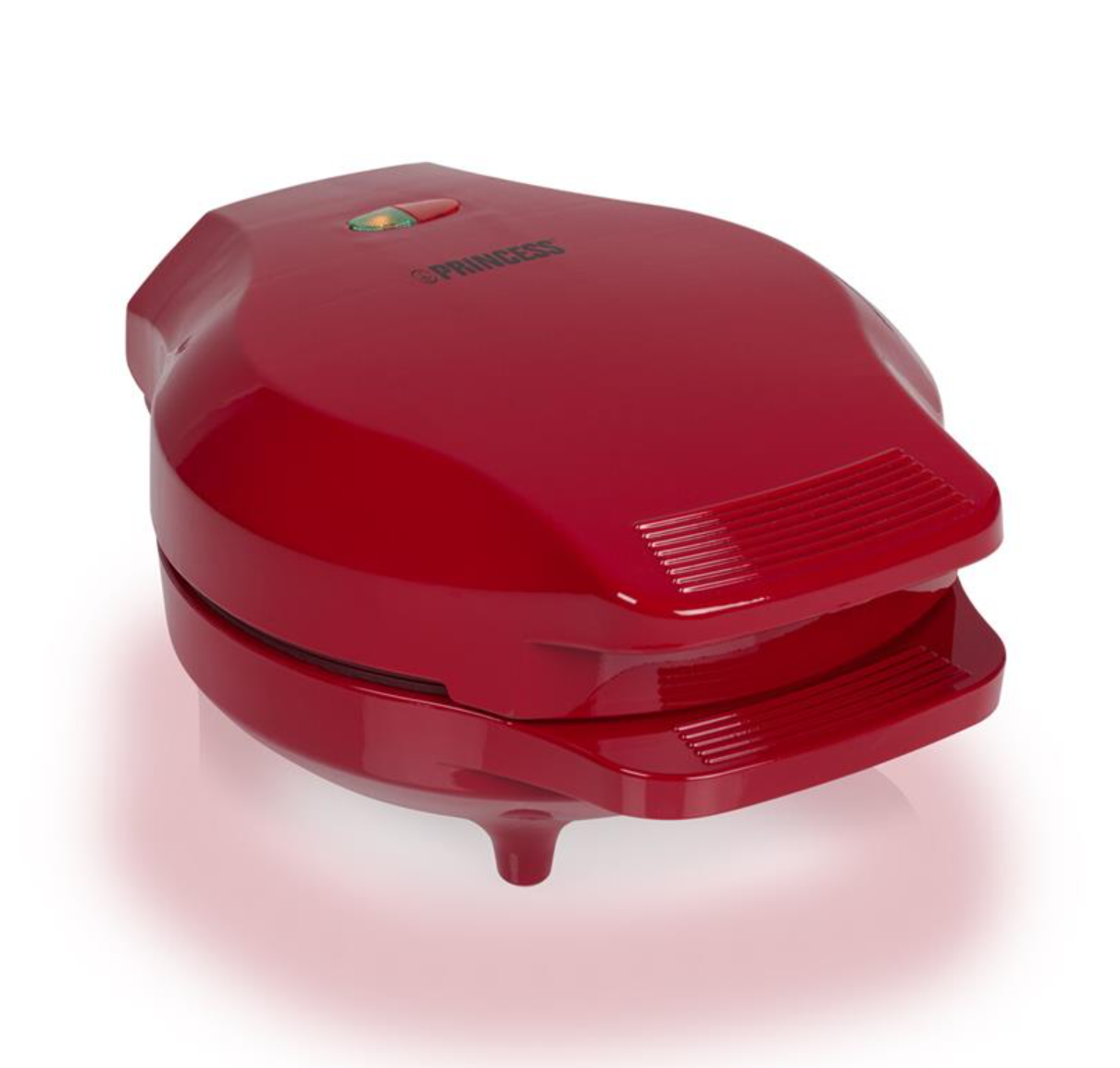 Princess Bubbelwafelijzer 132471 - Bubbelwafels - Ø18 cm - 1000W - Rood