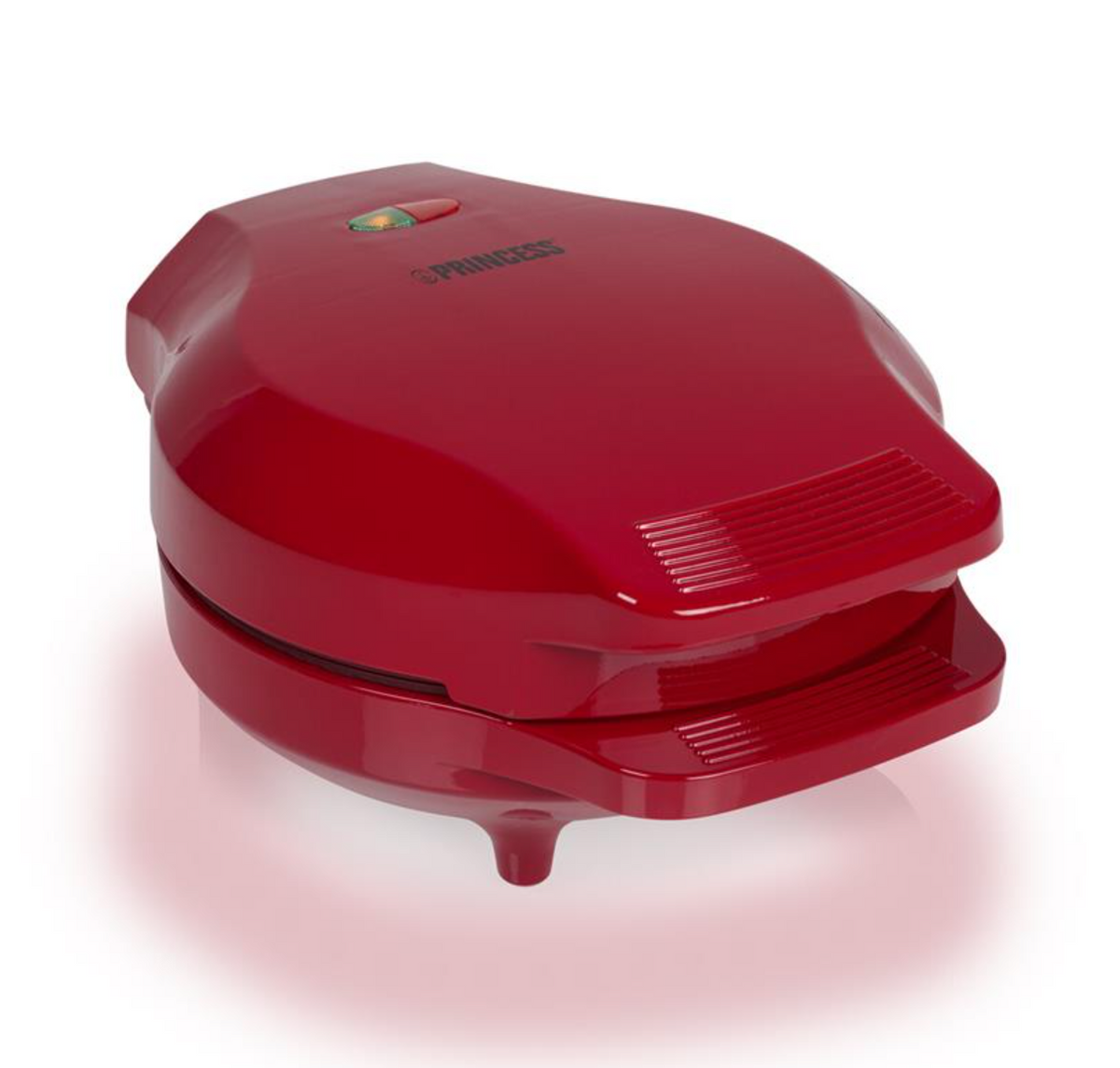 Princess Bubbelwafelijzer 132471 - Bubbelwafels - Ø18 cm - 1000W - Rood