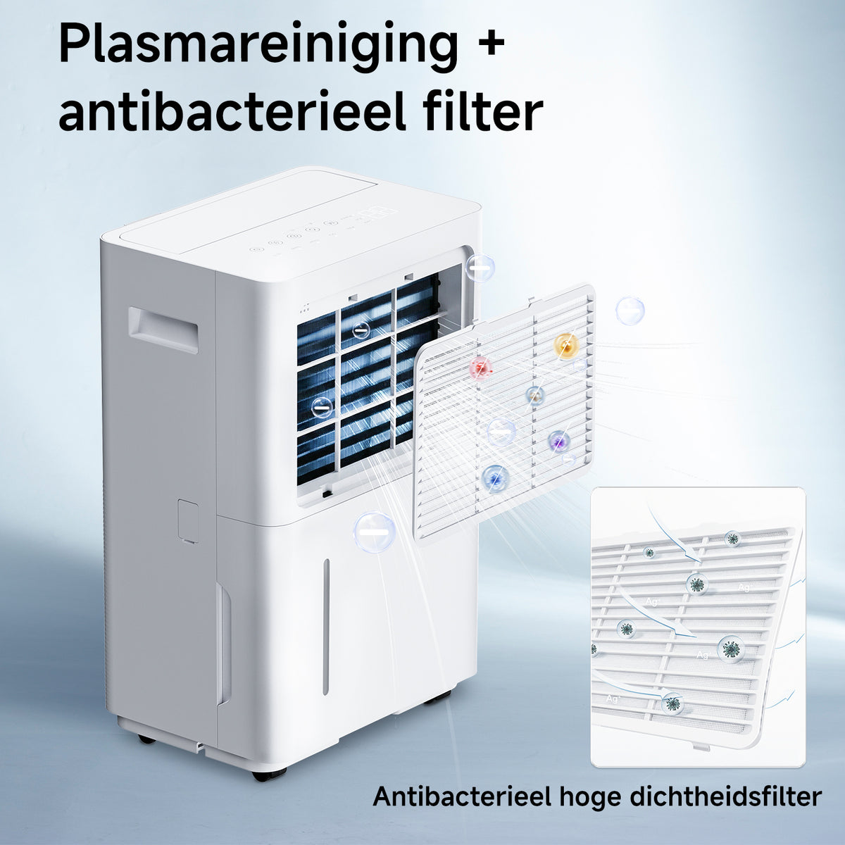 VINO slimme luchtontvochtiger 20 l/dag - wifi - 2,5 l reservoir - wit