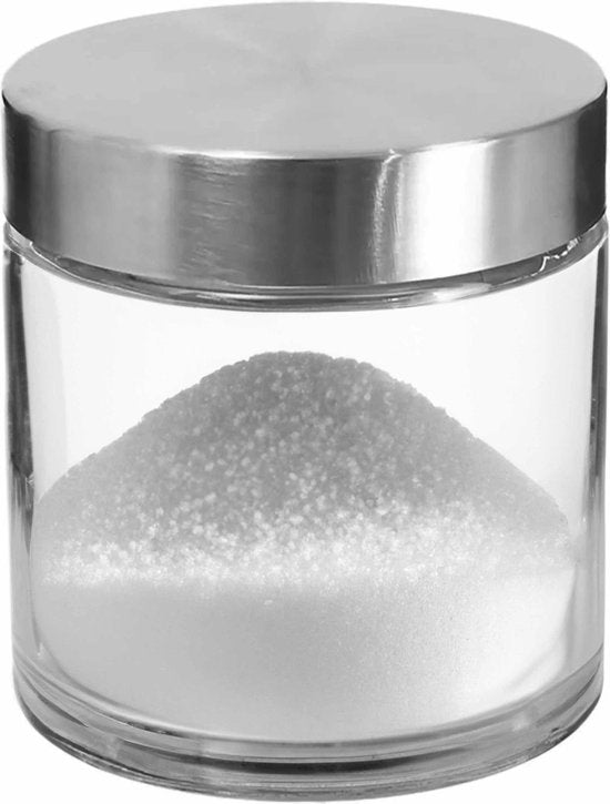Secret de Gourmet Voorraadbus/voorraadpot - 0,75L - glas - RVS deksel - 750 ml - met luchtdichte deksel