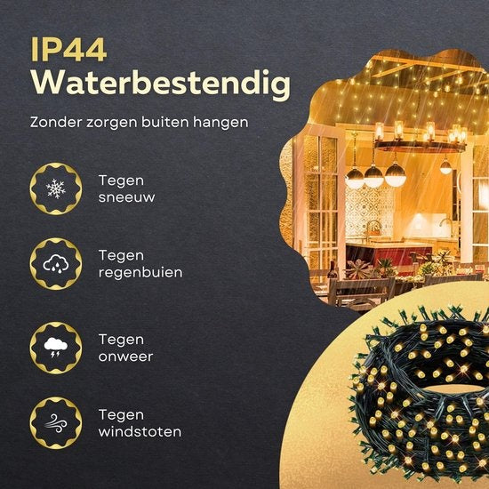 Giftmas IJspegel Kerstverlichting - Kerstverlichting Buiten – 120 LED's – 4m - Koppelbaar tot 12m - Voor Binnen en Buiten